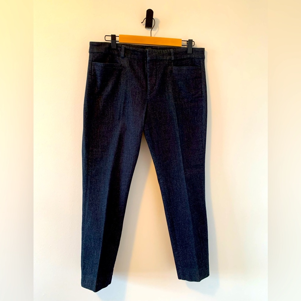 Banana Republic Women’s Black Stretch Denim Sloan Slim Pants Size 10